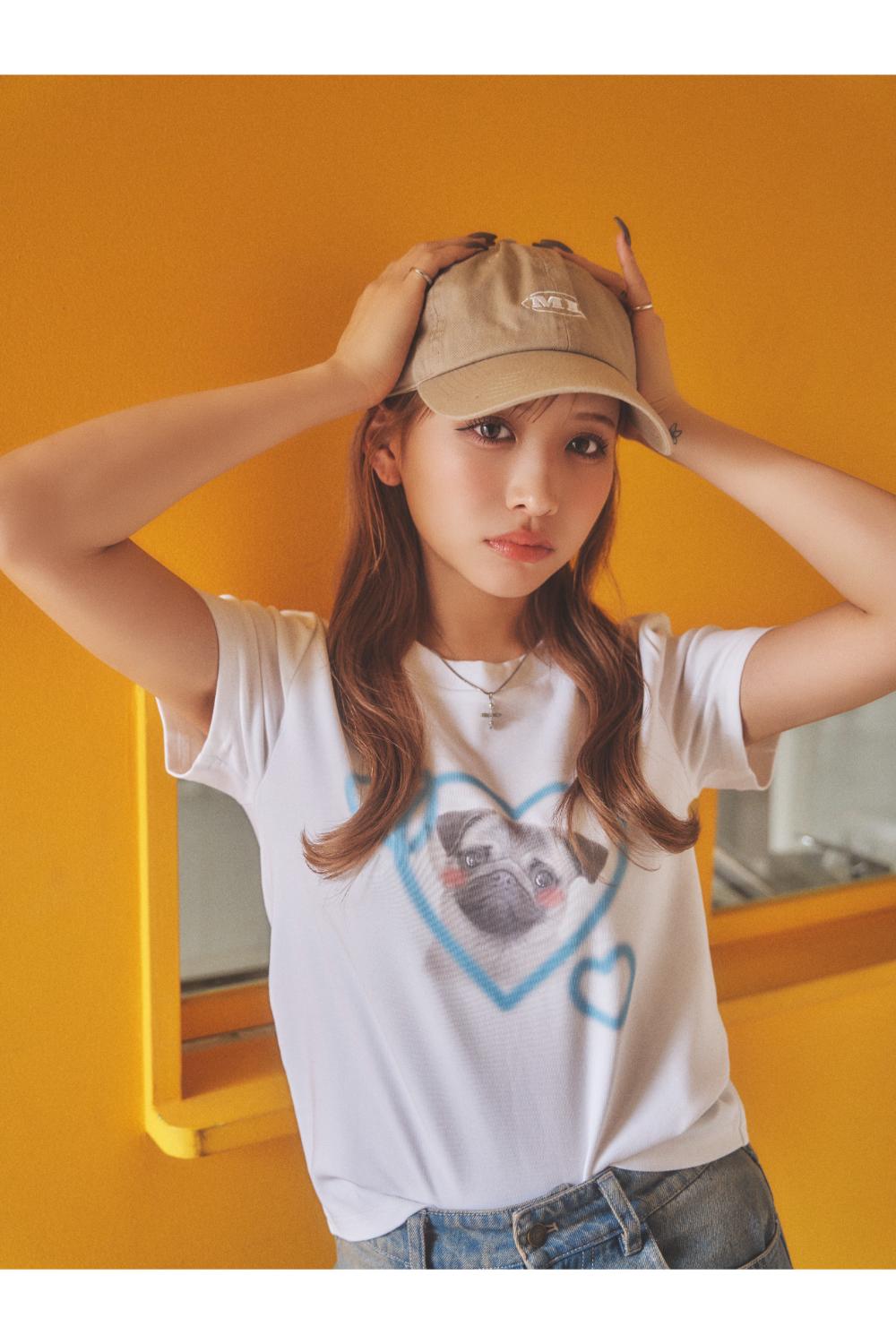 Dog print TEE
