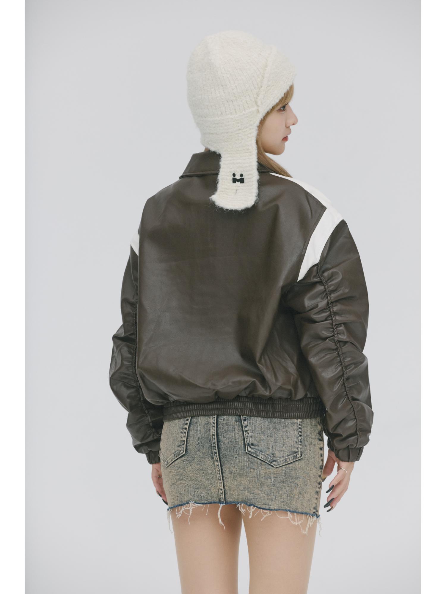 Synthetic Leather Blouson【MAYA select by Mililoa】