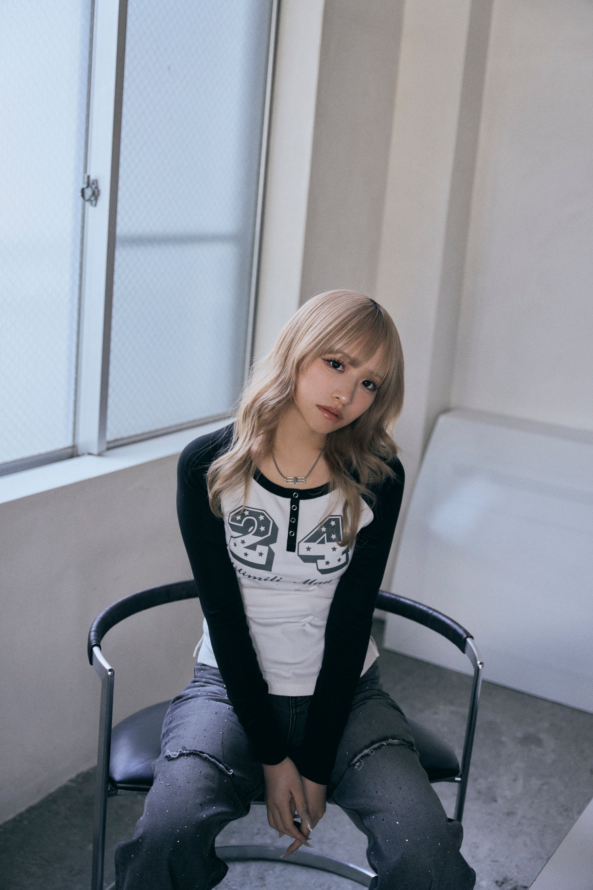 【NEW】Henley neck TOPS