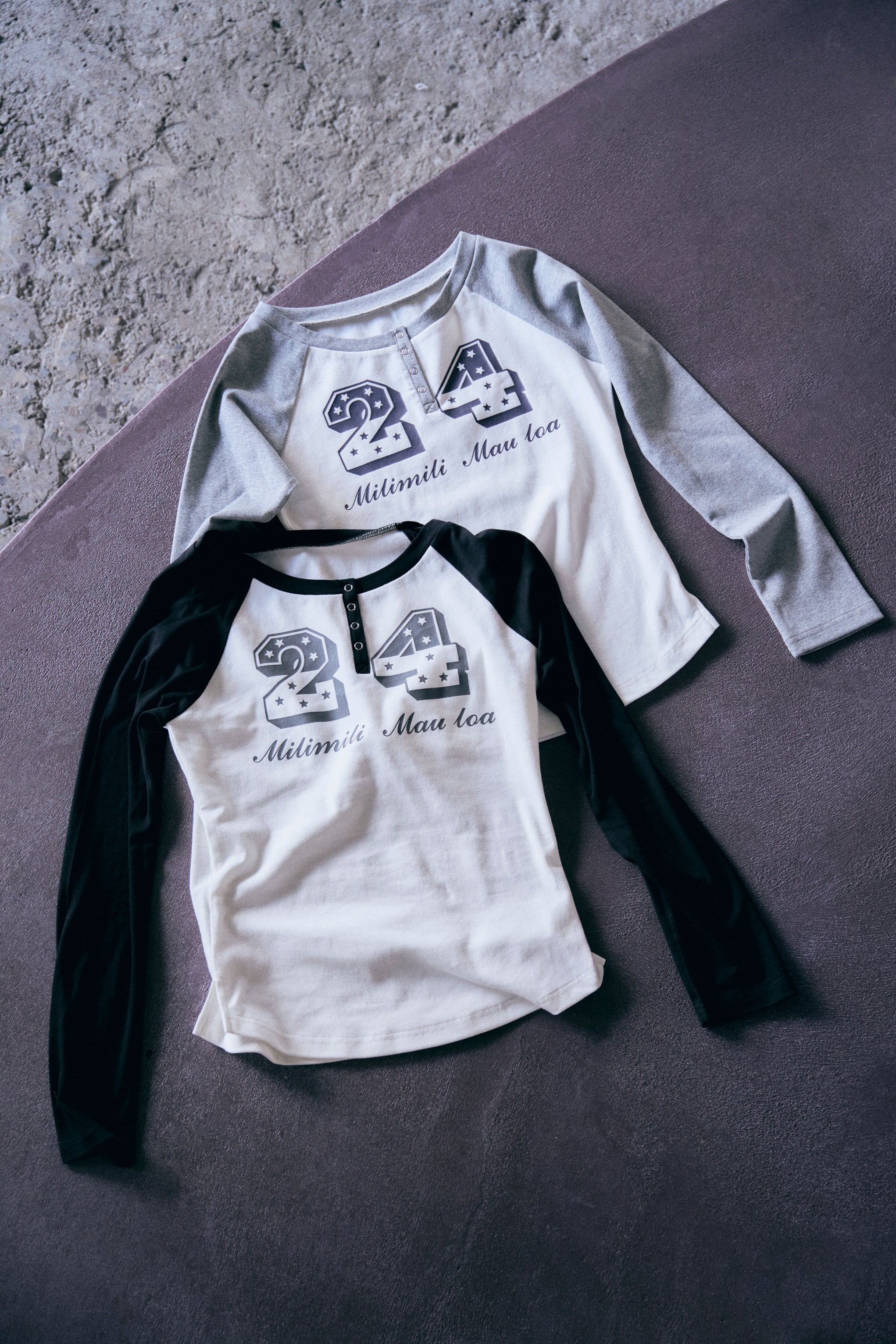 【NEW】Henley neck TOPS