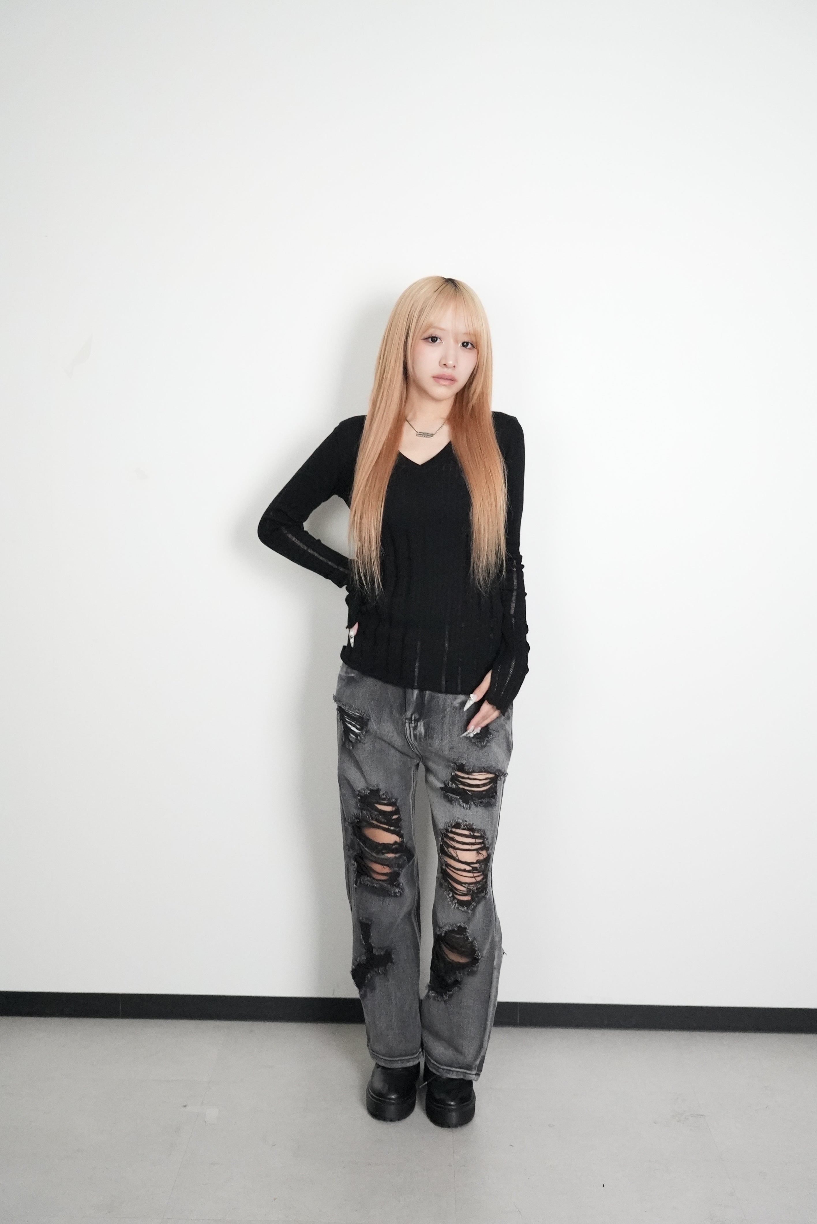 Crash BLACK Denim【MAYA select by Mililoa】