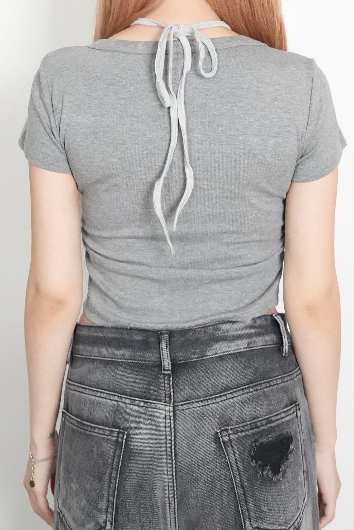 Side Shirring Ribbon TEE 【MAYA select by Mililoa】