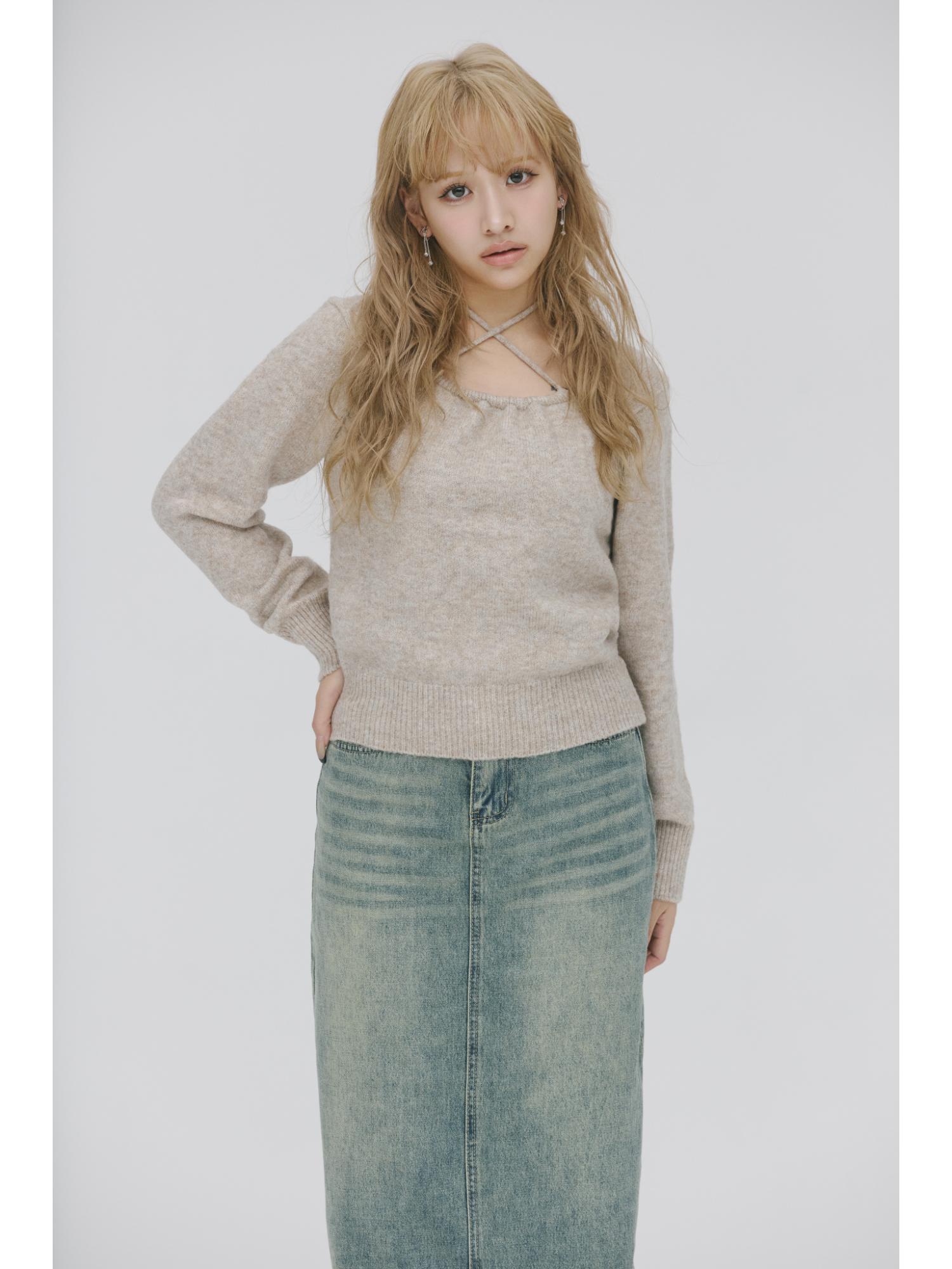 Halter Neck KNIT【MAYA select by Mililoa】