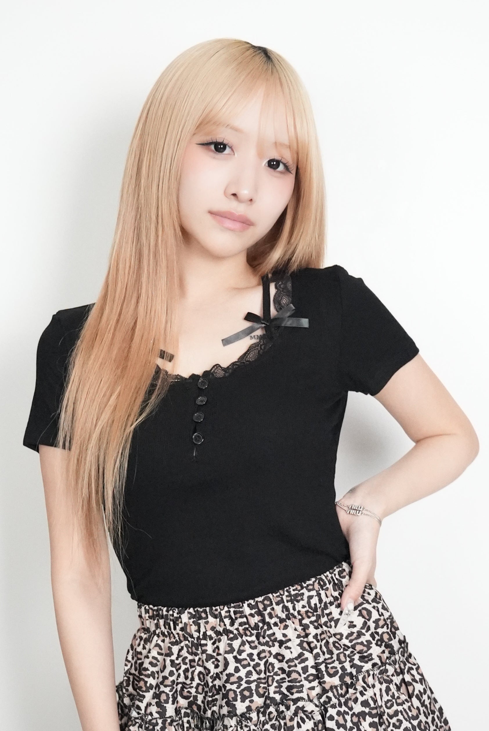 Double Ribbon CA TEE【MAYA select by Mililoa】
