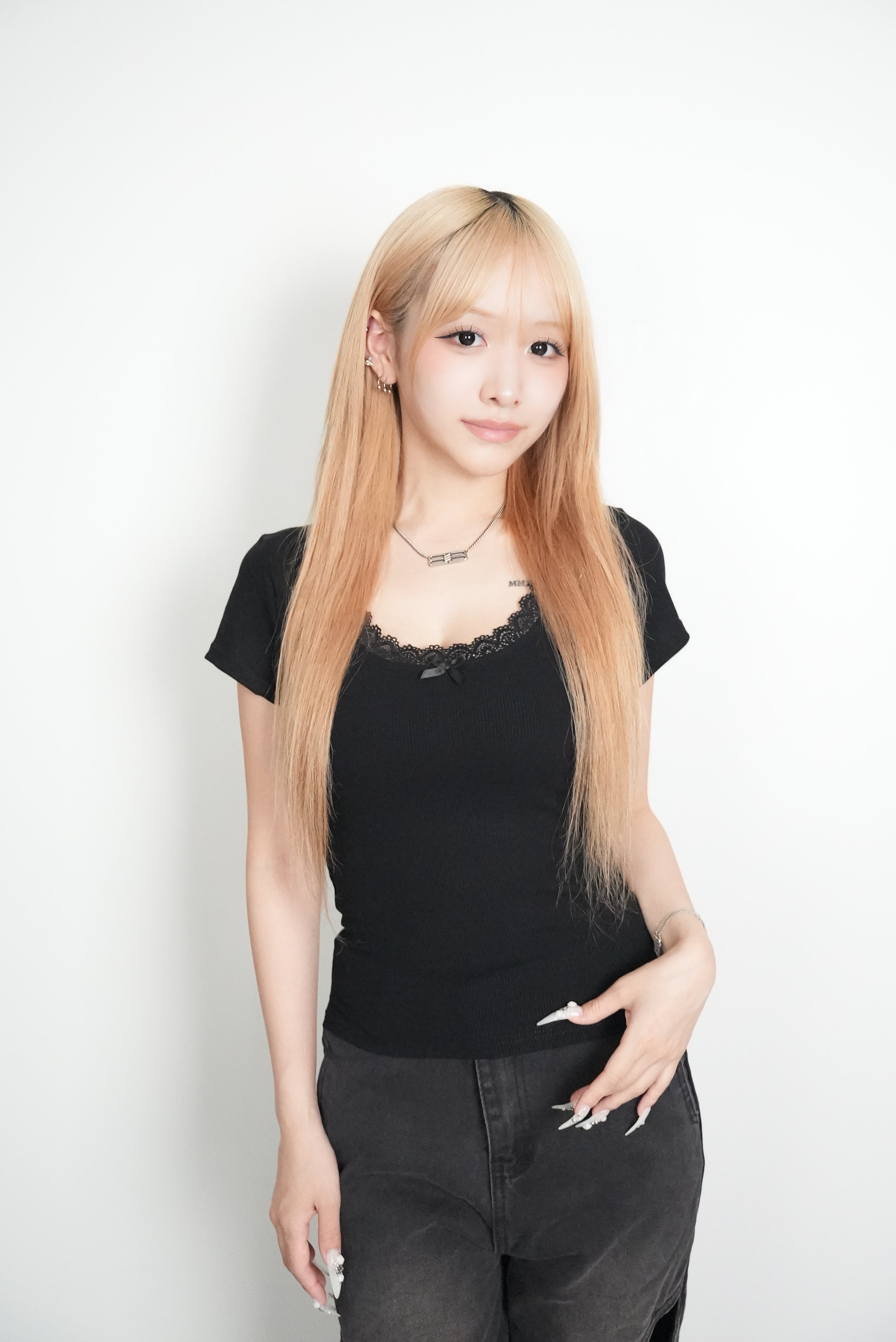 Ribbon  Rib TEE【MAYA select by Mililoa】