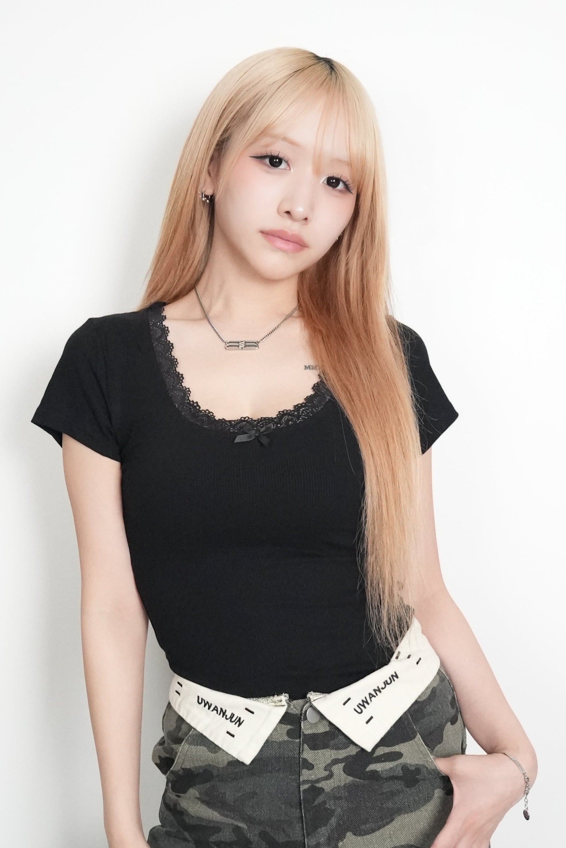 Ribbon  Rib TEE【MAYA select by Mililoa】