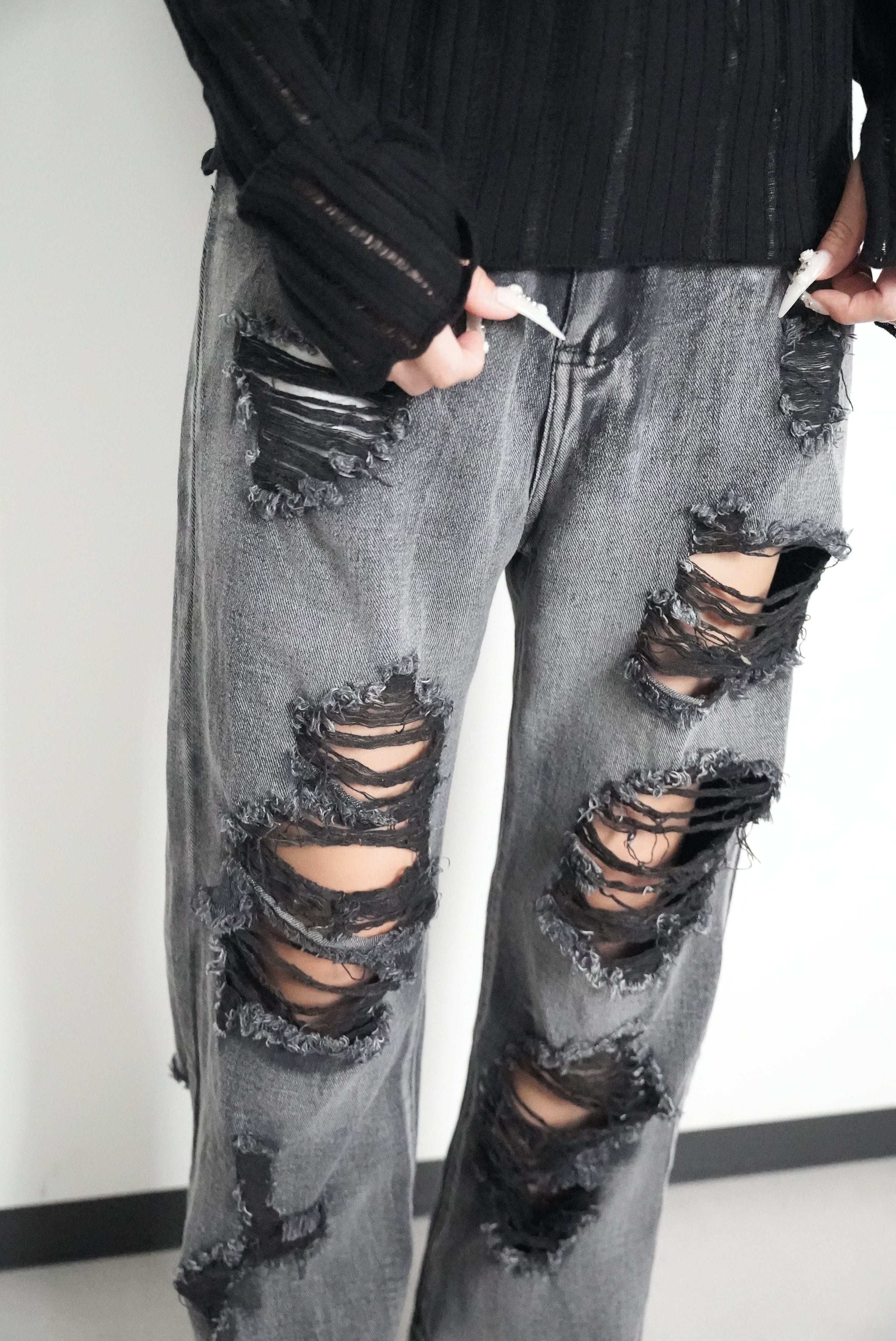 Crash BLACK Denim【MAYA select by Mililoa】