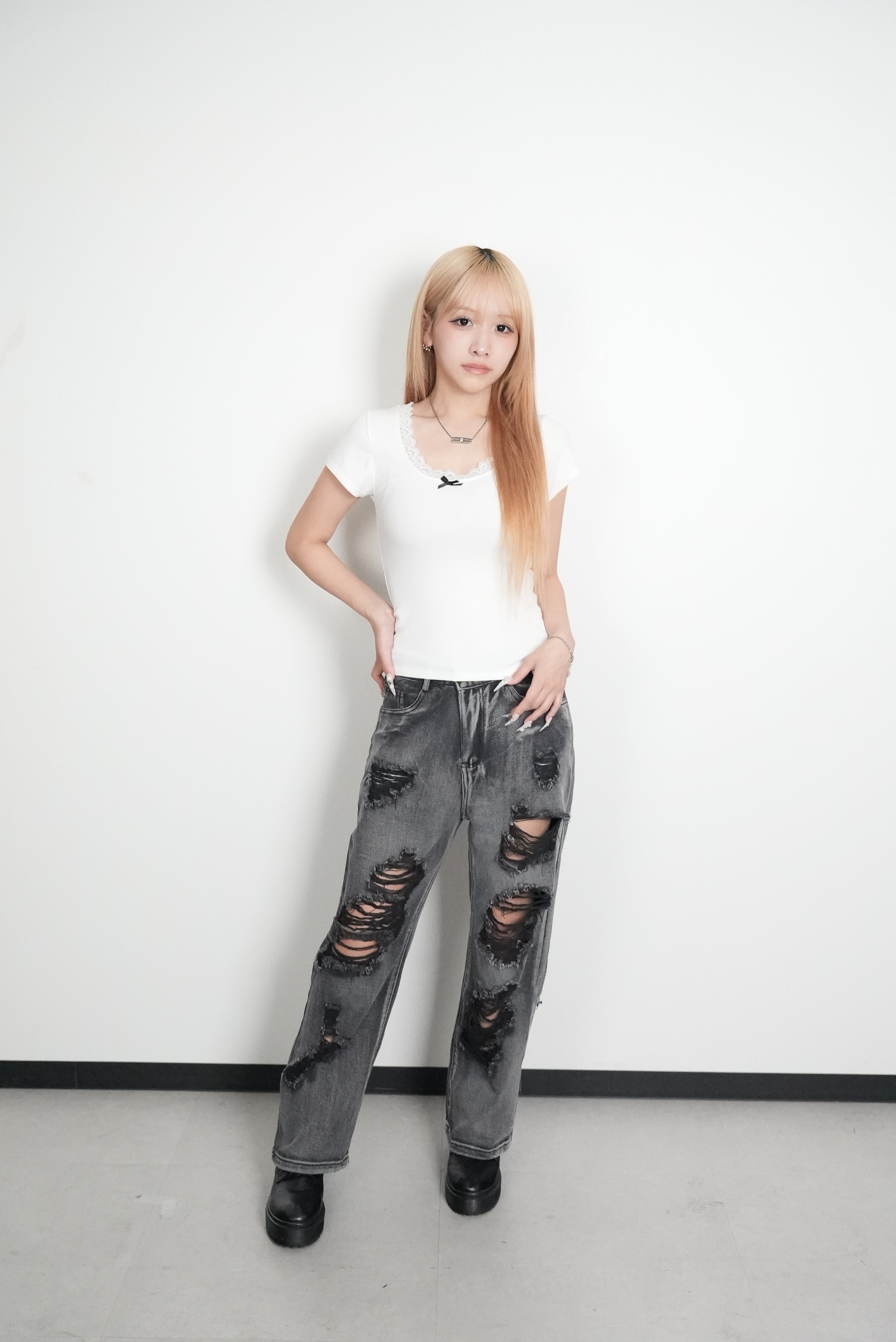 Crash BLACK Denim【MAYA select by Mililoa】