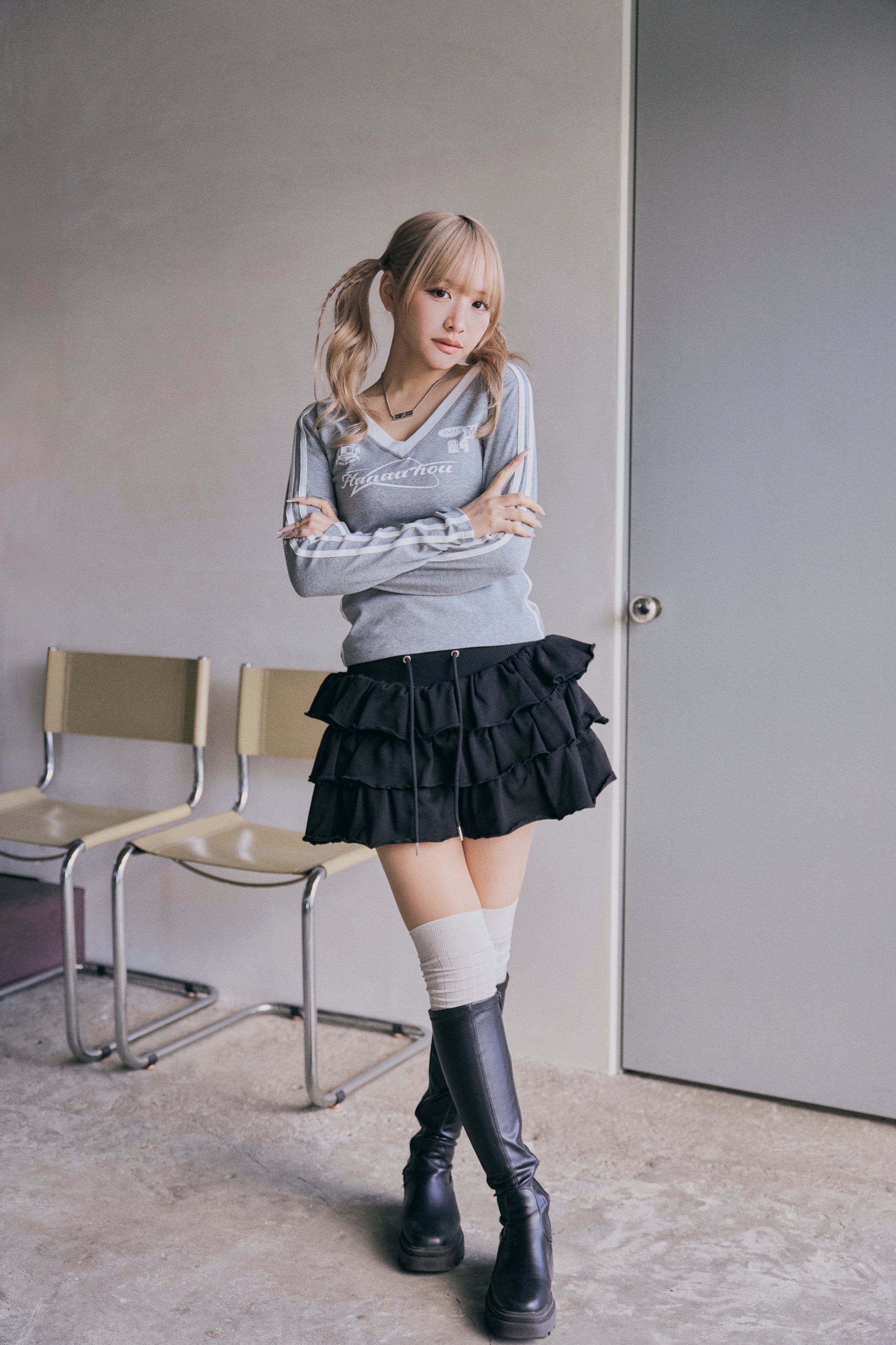 Sporty logo LONG TEE